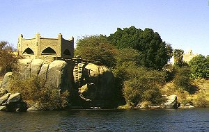 Nile-Island with old irrigating plant