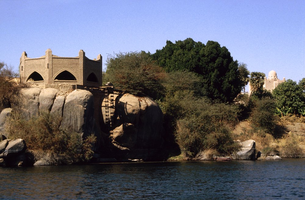 Alte Bewässerungsanlage auf einer Nilinsel