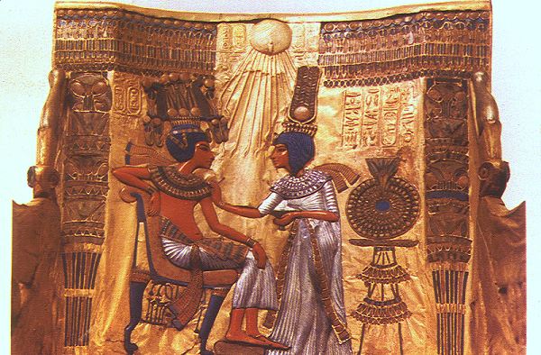 Rückenlehne von Tutanchamun's Thron