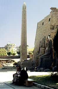 Obelisk Ramses II. am Luxor-Tempel
