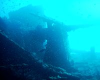 Flugabwehrkanone der "Thistlegorm"