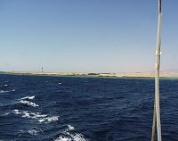 Mangroven Bay und Leuchtturm an der Südküste der Sinai
